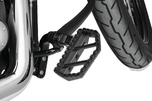 Kuryakyn, Kuryakyn Riot Mini Boards Without Adapter Satin Black - Powersports Foot Pegs for Aggressive Riding
