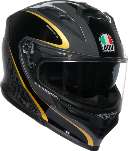 AGV K7 Flow motorcycle helmet in medium with aerodynamic design, Pinlock MaxVision visor, and removable interior padding.