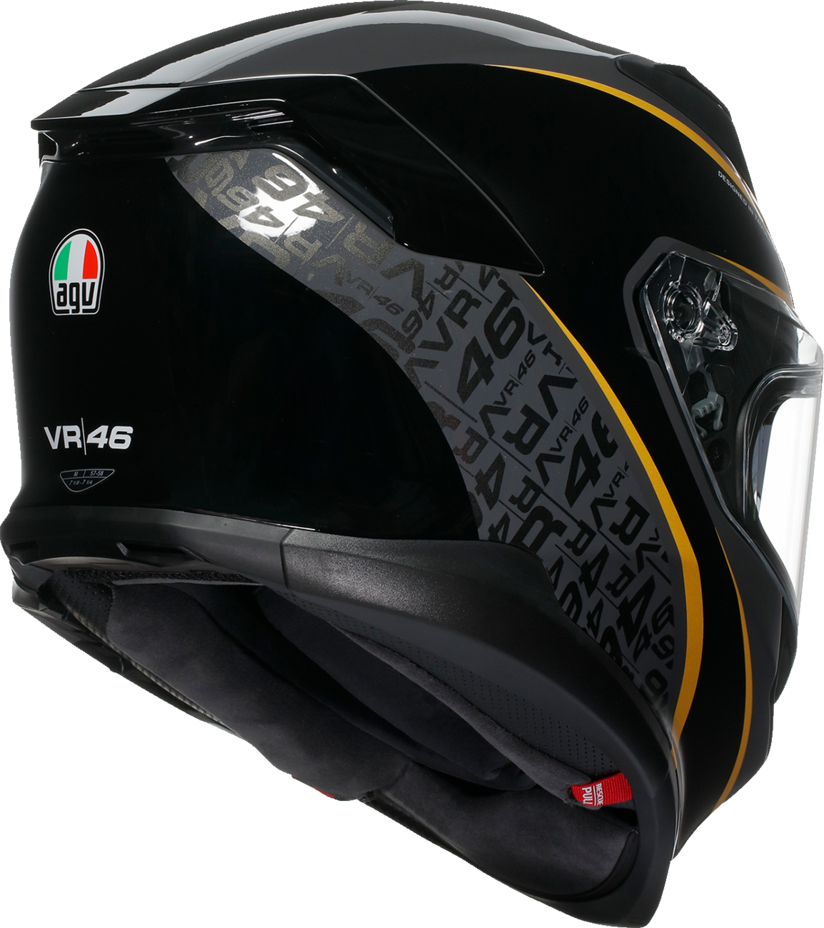AGV K7 Flow medium motorcycle helmet with aerodynamic design, Pinlock MaxVision visor, and removable interior padding.