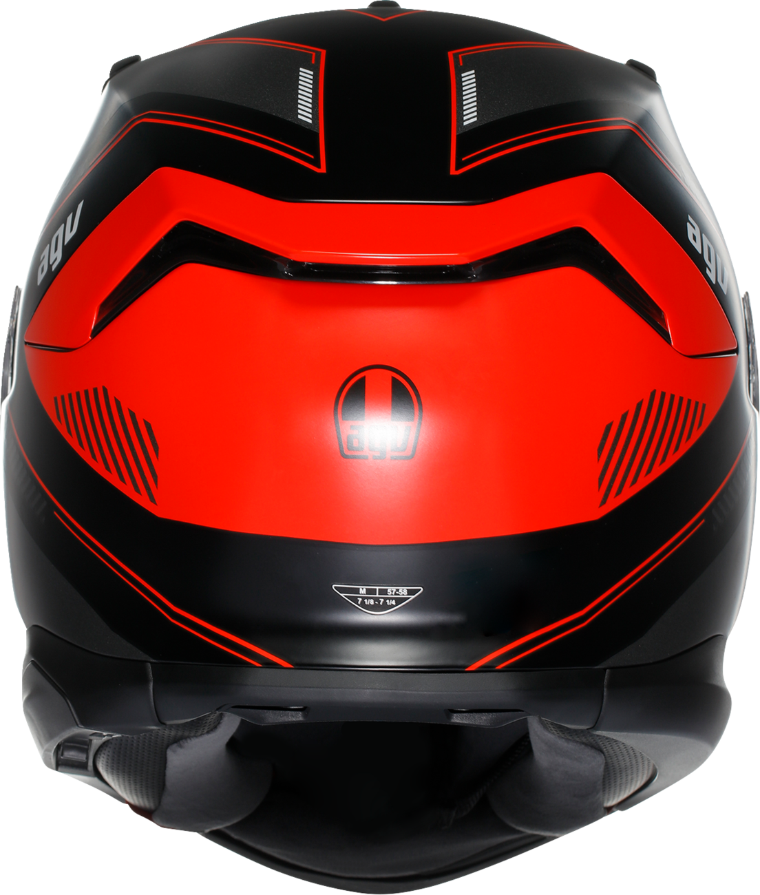 AGV K7 racing helmet in matte black and red, medium size, featuring aerodynamic design and Pinlock MaxVision visor.