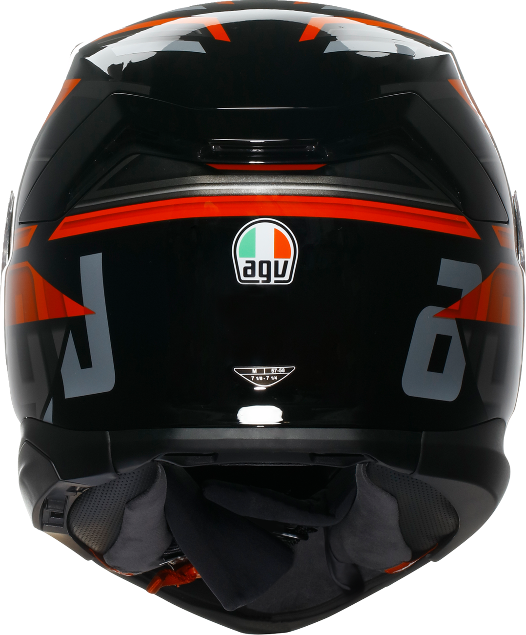 AGV K7 Taurax black and red motorcycle helmet with Pinlock MaxVision visor and ventilation system, small size.