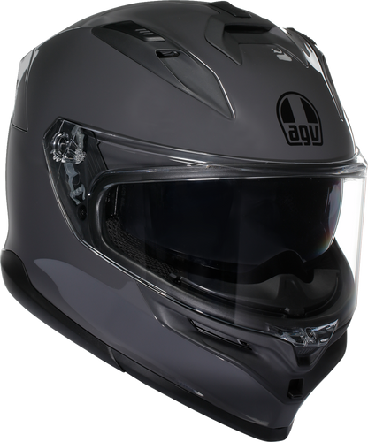 AGV K7 Mono Evo gray motorcycle helmet with XL size, featuring aerodynamic design and ventilation for motorcycle riders.
