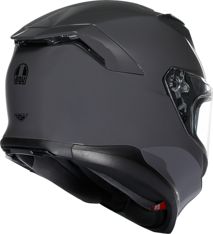 Gray AGV K7 Mono Evo motorcycle helmet with XL size, featuring aerodynamic design and ventilation system.