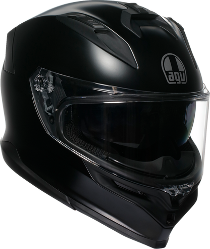 AGV K7 Mono Matte Black motorcycle helmet, front view showing sleek design and full face coverage, size XL.