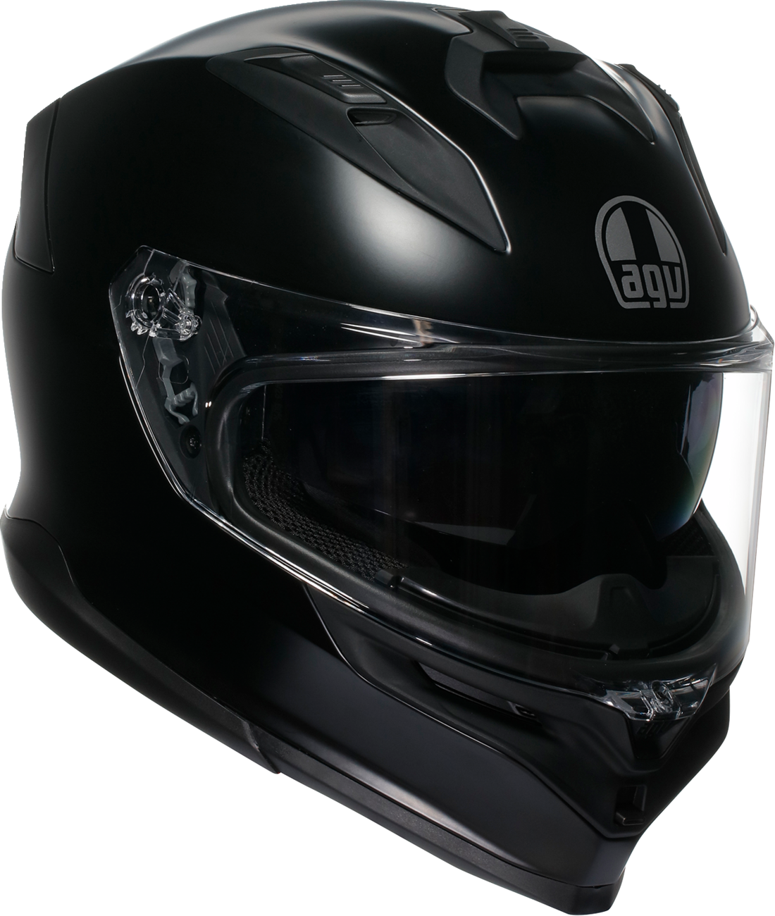 AGV K7 Mono Matte Black motorcycle helmet with Pinlock 120 MaxVision visor, size 2XL, showing sleek matte black finish.