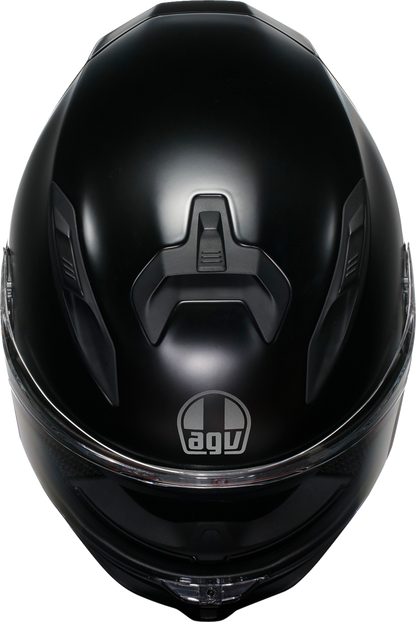 AGV K7 Mono matte black motorcycle helmet with Pinlock® 120 MaxVision™ visor, 2XL size, featuring aerodynamic design and ventilation
