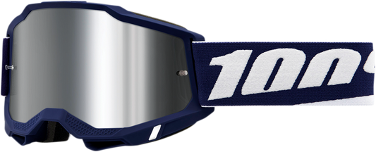 100% Accuri 2 Goggles - Mifflin - Silver Mirror 50014-00016 - Howling Moto