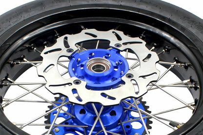 KKE 17inch KX450 KX250F 2020 KX450F 2019-2021 KX450 2019-2023 For KAWASAKI Supermoto Rims CST Tires Blue - Howling Moto