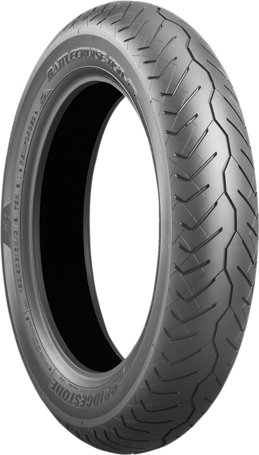BRIDGESTONE Battlecruise H50 rear motorcycle tire 180/60B17 for American V-Twin bikes, showing tread pattern and sidewall details.