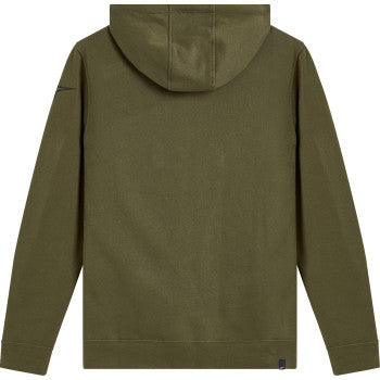 Alpinestars Region Hoodie in Military green, 2XL size, featuring a casual fit and hoodie design with front pocket and brand logo.