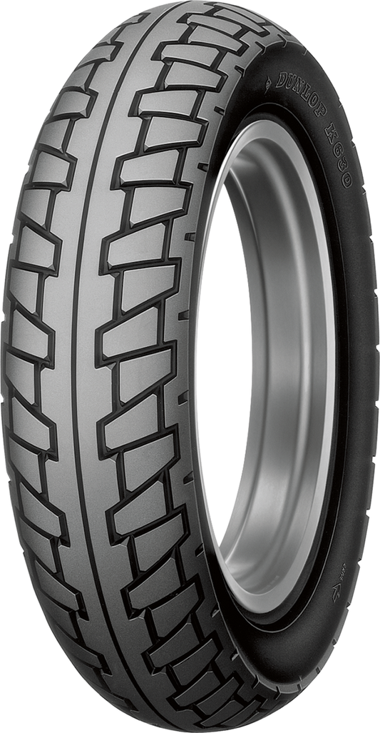 Dunlop K630 rear motorcycle tire 130/80-16 64S with tread pattern for durability and performance on road surfaces