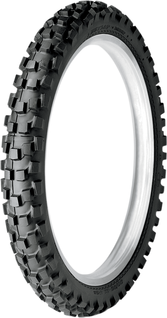 Dunlop D606 front motorcycle tire 90/90-21 54R with off-road traction on rugged terrain