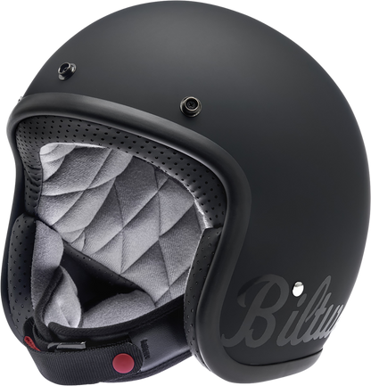 BILTWELL Bonanza Helmet - Flat Black Factory - XS 1001-638-201 - Howling Moto