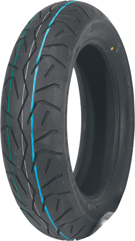 BRIDGESTONE Exedra G722-R rear tire for touring bikes, 170/70B16 75H, showing tread pattern and sidewall details