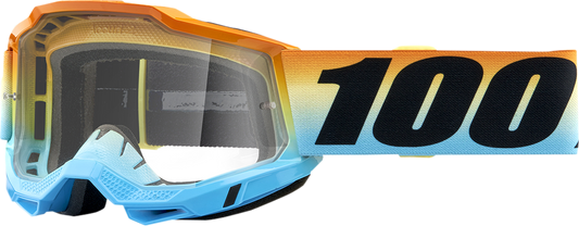 100% Youth Accuri 2 Goggles - Sunset - Clear 50024-00006 - Howling Moto