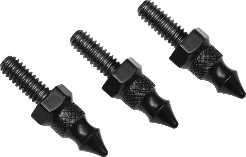 Kuryakyn windshield mount spikes for 1996-2013 FLH touring models, 1/4-20 x 5/8 inch motorcycle accessory hardware