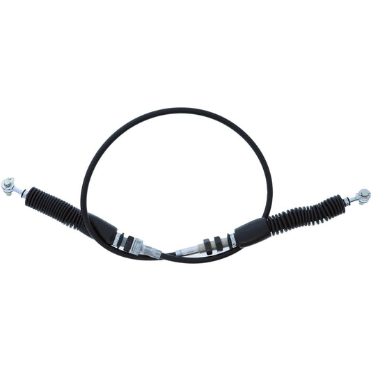 ALL BALLS utility ATV shift cable with heavy-duty push-pull design and UV-resistant components, shown in close-up.