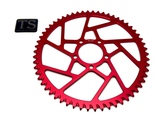58 Tooth Hardened Aluminum 420 Sprocket for E-moto - Howling Moto