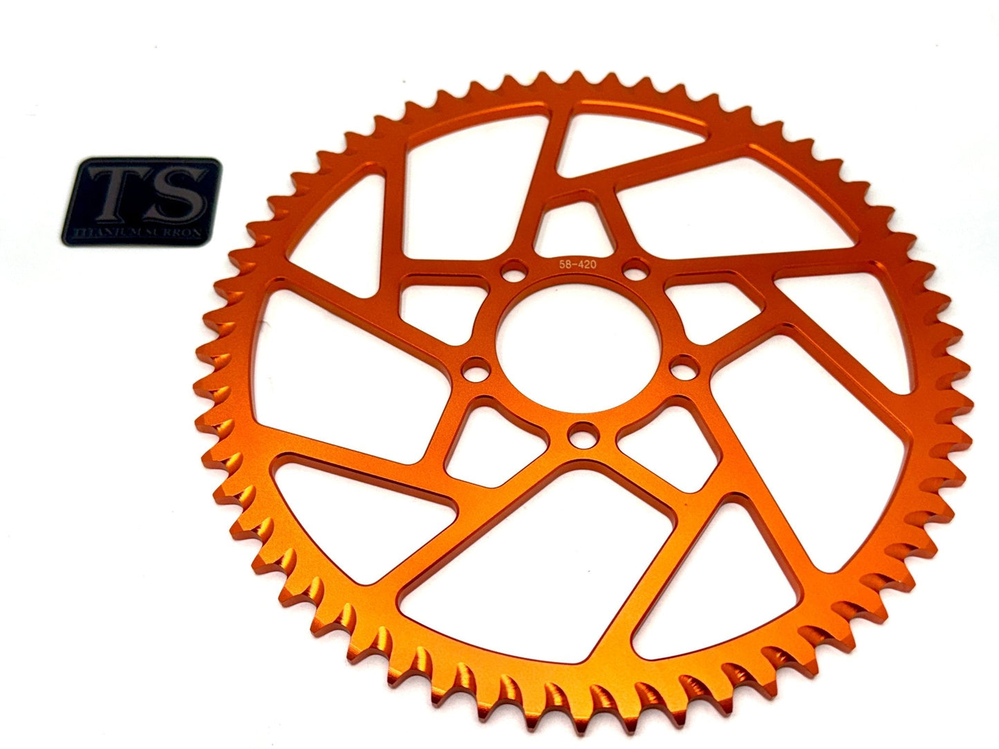 58 Tooth Hardened Aluminum 420 Sprocket for E-moto - Howling Moto