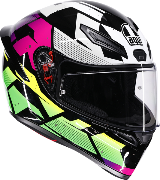 AGV K1 S Helmet - Punkpulse - Black/Purple/Lime - Medium 2118394018-071-M