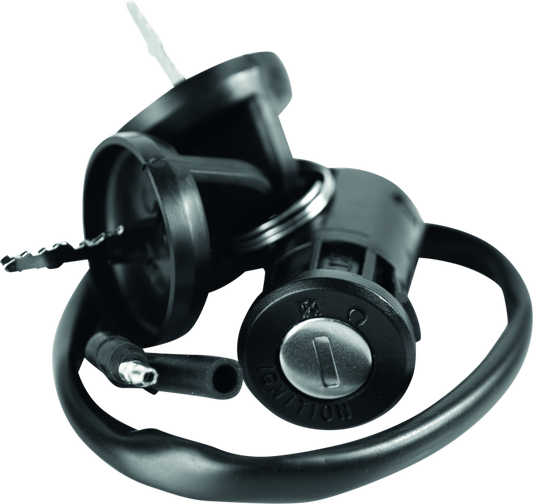 QuadBoss ignition switch for Honda TRX300EX Sportrax, model #403255, showing the key and switch assembly on a neutral background.