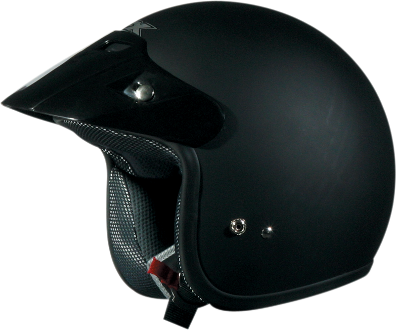 Bill's Exhausts AFX FX-75 matte black helmet in 2XL size, front view showcasing sleek design and matte finish.