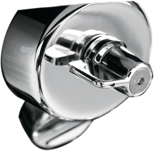 Bill's Exhausts SHOW CHROME Fuel Shut Off Knob for engine, chrome finish, durable metal construction, used for fuel control.