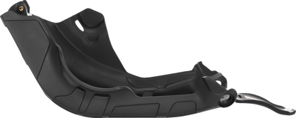 A black Acerbis skid plate for KTM 250/350 SX-F 2023 motorcycle, protecting the body and engine area.