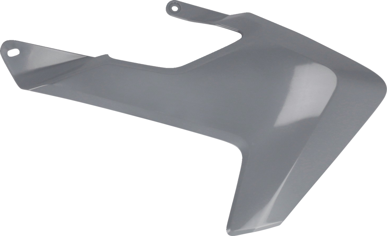 Gray ACERBIS radiator shrouds for Husqvarna TC 65 motorcycle, 2017-2023, with body design and branding details.