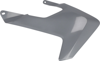 Gray ACERBIS radiator shrouds for Husqvarna TC 65 motorcycle, 2017-2023, with body design and branding details.