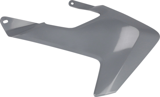 Gray ACERBIS radiator shrouds for Husqvarna TC 65 motorcycle, 2017-2023, with body design and branding details.