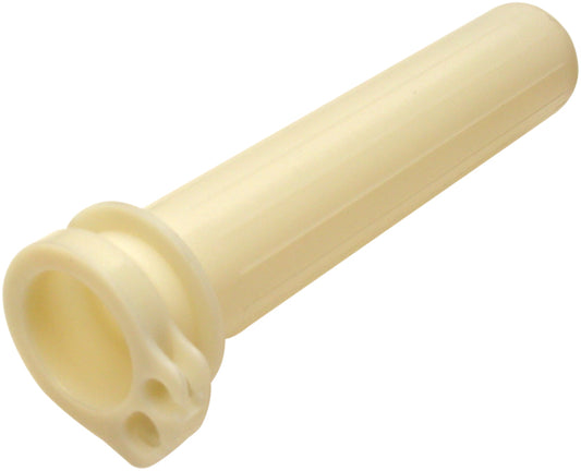 Motion Pro OEM throttle sleeve replacement part 01-0080, showing a close-up of the black throttle sleeve on a motorcycle handlebar.