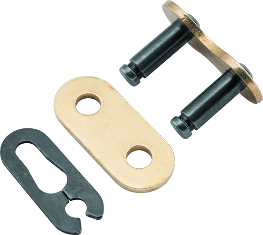 ProTaper 415MX chain master link for motorcycle chains, shown on a clean background, highlighting its metal construction and design