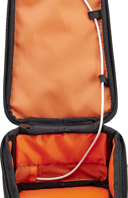 Black BILT WELL EXFIL-2 Mini Tank Bag by Bill's Exhausts, compact motorcycle storage with durable design.
