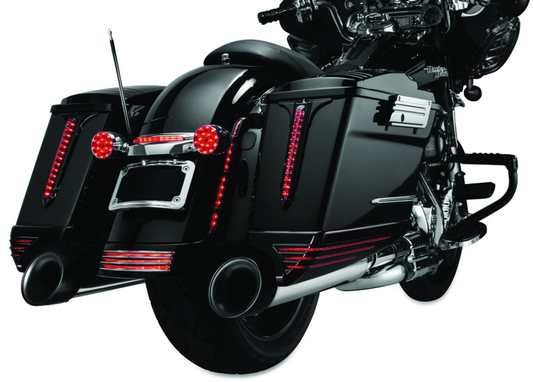 Kuryakyn billet antenna hex and grooved black and raw finish for Harley Davidson motorcycles, part #864.