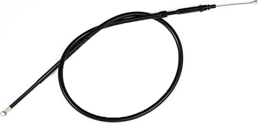 Black vinyl motorcycle clutch cable by MOTION PRO, durable and precise control for motorcycle operation.