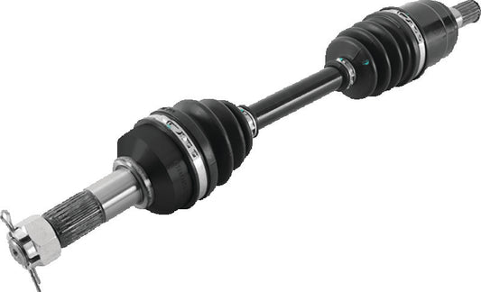 QuadBoss front left side rugged axle for Honda TRX420FA2 FourTrax Rancher 4x4 ATV, showing the durable metal construction.
