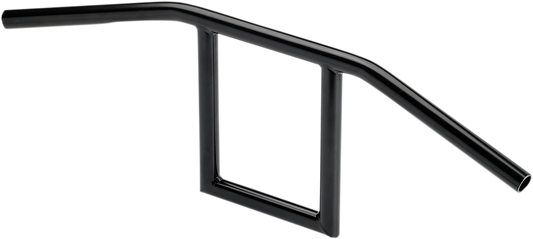 Black BILT WELL handlebar for motorcycles, featuring a sleek window design, from Bill's Exhausts, model 6006-2016.