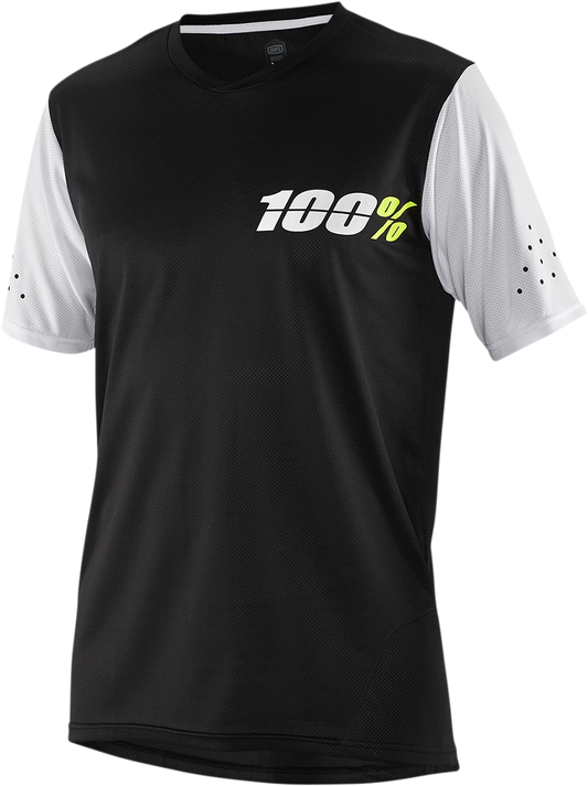100% Ridecamp Jersey - Short-Sleeve - Black - Small 41401-001-10 - Howling Moto