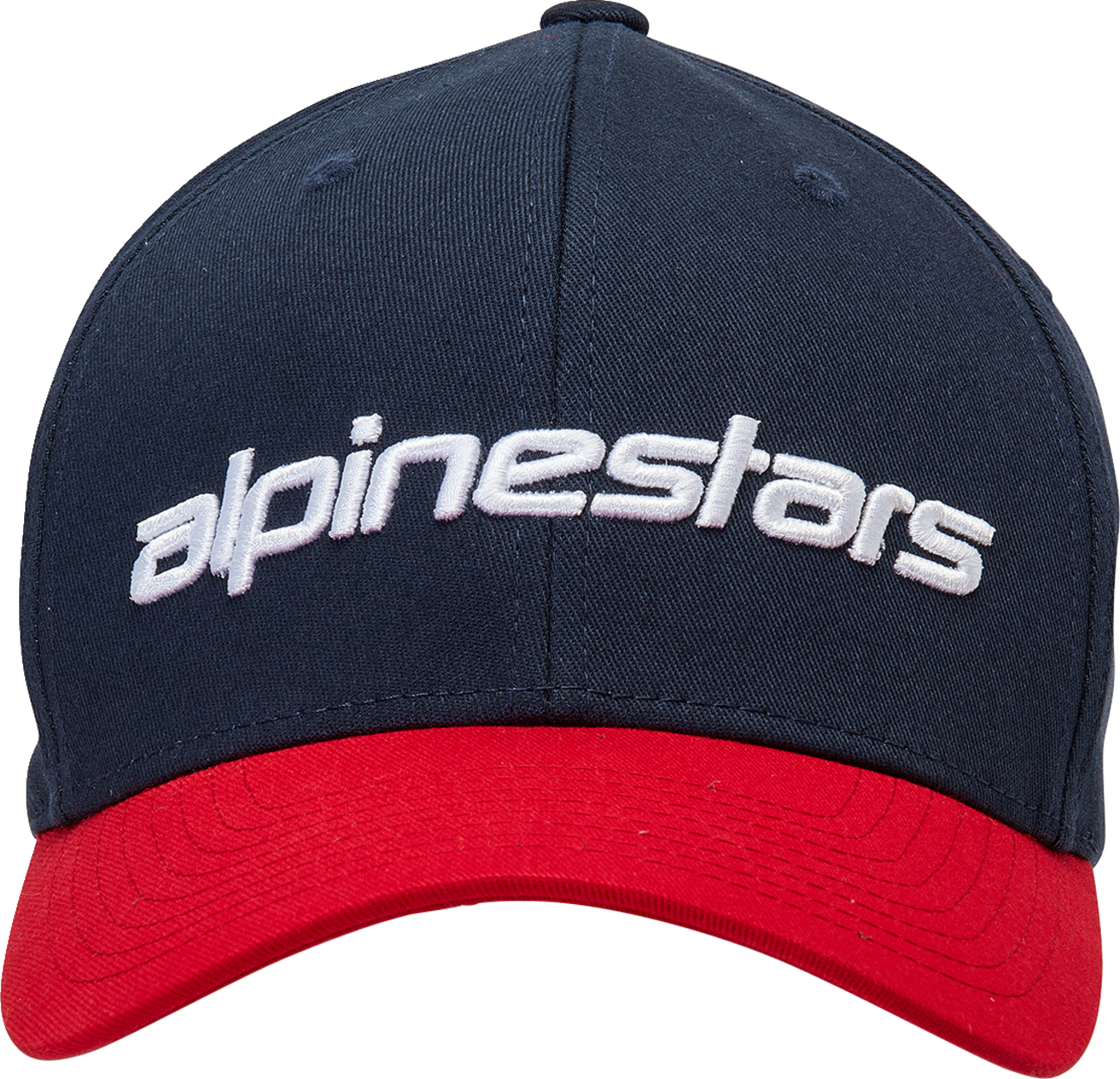 Alpinestars Linear Navy and Red Hat, L/XL size, featuring the brand logo and sporty design, perfect for casual wear.