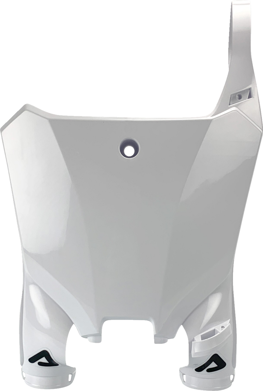 A white Acerbis Raptor number plate for motorcycle body panels, featuring the product code 2981820002 on a clean background.