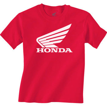 Youth Honda Wing T-Shirt Red Large