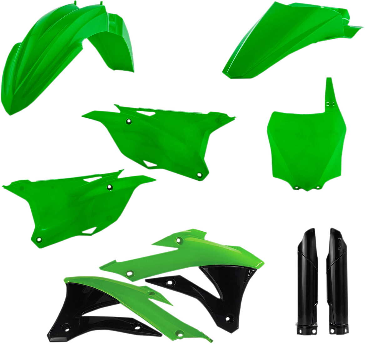 ACERBIS Full Replacement Body Kit - OEM Green/Black 2374116812 - Howling Moto