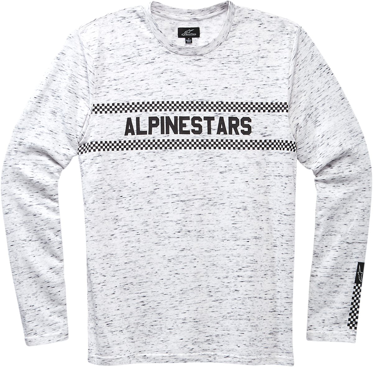 White Alpinestars Frost Premium long-sleeve T-Shirt in XL with logo detail, casual fit, and soft fabric.
