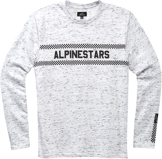 White Alpinestars Frost Premium long-sleeve T-Shirt in XL with logo detail, casual fit, and soft fabric.