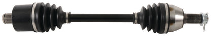 Rear left side rugged axle for 2009 Polaris Sportsman XP 550 4x4 quad by QuadBoss, part #609211, shown installed on the vehicle.