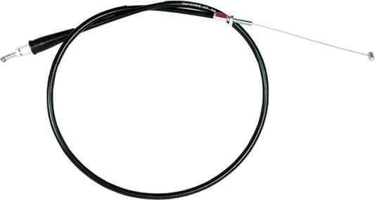 Black vinyl throttle push cable from MOTION PRO, model 02-0322, designed for motorcycle throttle control and smooth operation.