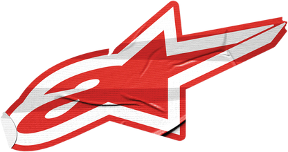 Set of 30 black and white ALPINESTARS sticky decals, 5-inch size, suitable for helmet customization and motorcycle parts.