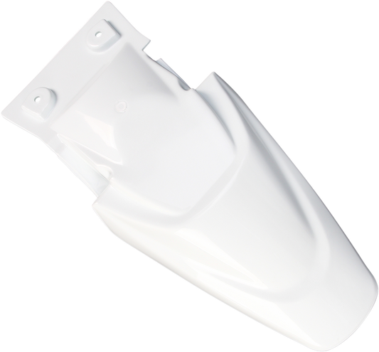 Acerbis white rear fender for Kawasaki KLX110 2010-2017 motorcycle, designed as a durable body part for off-road bikes.