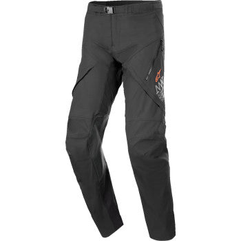 Alpinestars AMT-8 Stretch Drystar XF motorcycle pants in black, 2XL, featuring reinforced areas and adjustable straps.